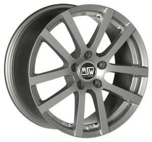Jante MSW 22 W 6.5 x16" (4x100) ET37 ARGENT FONCÉ BRILLANT