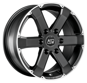 Jante MSW 46 7.5 x17" (6x139,7) ET40 NOIR / POLI