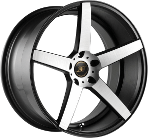 Llanta INFINY R-DRIVE /MBP 9,5 X 20" (5X120) ET35 MATT BLACK MACHINED FACE BRUSHED