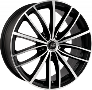 Llanta INFINY RIDER /MBP 8 X 18" (5X100) ET35 SATIN BLACK MACHINED FACE