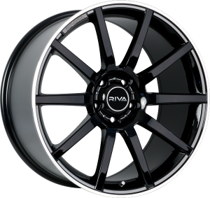 Llanta RIVA BNZ /BPL 8 X 18" (5X112) ET44 BRILLIANT BLACK/MACHINED LIP