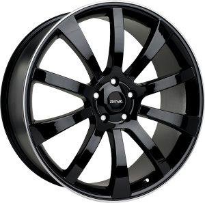 Llanta RIVA RIVA BLACK 9 X 22" (5X120) ET48 BRILLIANT BLACK/MACHINED LIP