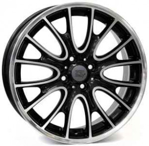 Llanta WSP Italy W1653/ RIVERS 7 X 18" (4X100) ET52 NEGRO / PULIDO