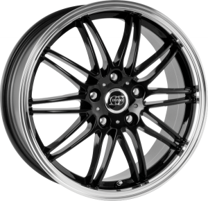 Llanta INFINY SHARK /BPL 8 X 18" (4X100) ET35 BLACK MACHINED LIP